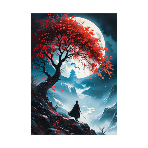 Moonlit Path of the Samurai